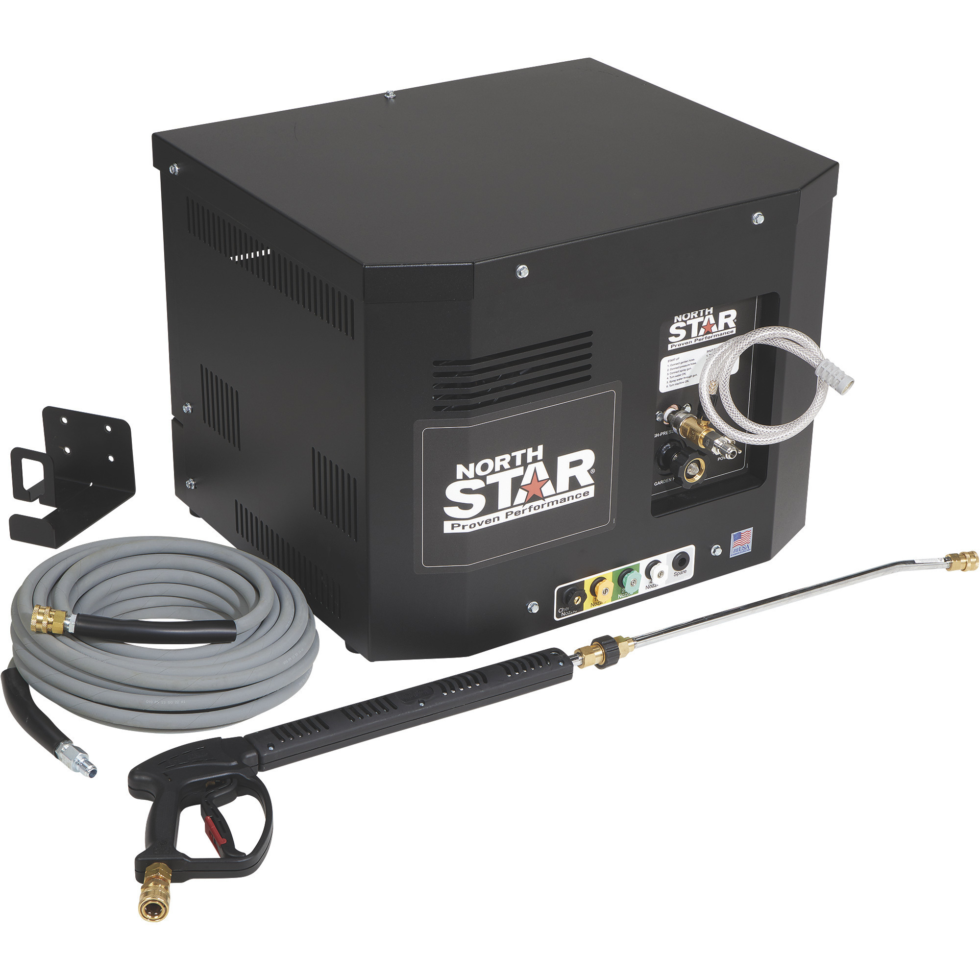 NorthStar Electric Cold Water Total Start/Stop Stationary Pressure Washer, 2500 PSI, 3 GPM, 230 Volts